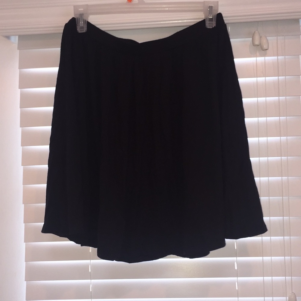 Black mini skirt